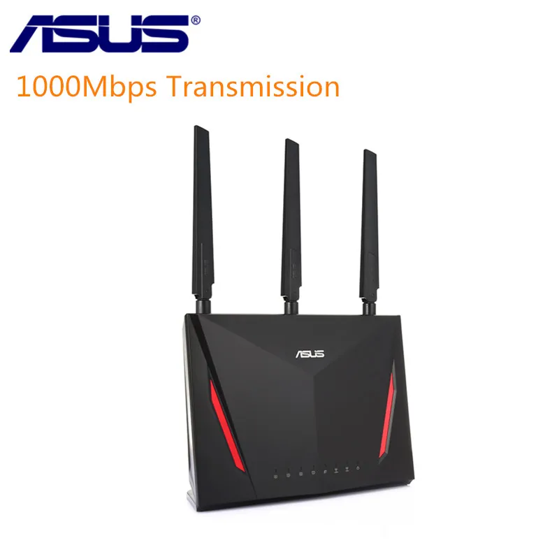 ASUS RT AC86U 2900 Мбит/с беспроводной Wi Fi маршрутизатор двухъядерный 512 Мб ОЗУ 256 ПЗУ 1 8 ГБ
