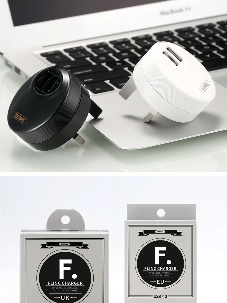 Зарядное устройство remax Flinc 2 USB для iPhone Xs max XR X 8 7 6 8s 7s 6s plus 5 5S SE iPad air 2 mini Быстрая зарядка 2.1A адаптер