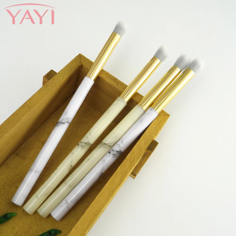 High Quality Marble Eyeshadow Brush 1 PC Nylon Hair 2 Colors Plastic Handle Eye Shadow Makeup Tool Cosemetic Tools | Красота и