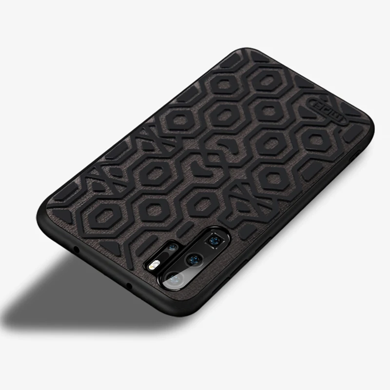 black Для huawei P30 чехол Нескользящая силиконовая задняя крышка MOFi противоударный защитный чехол для телефона fundas P30and P30 Pro чехол s - Цвет: black