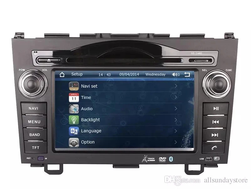 8 &quotавтомобильный DVD плеер с GPS (опционально) BT аудио Радио стерео головное