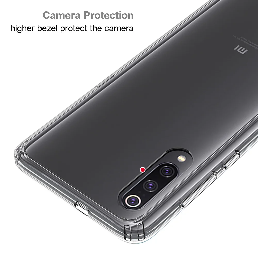 Для Xiaomi 9 чехол Mi9 ударопрочный Прозрачный жесткий тонкий прозрачный защитный Mi