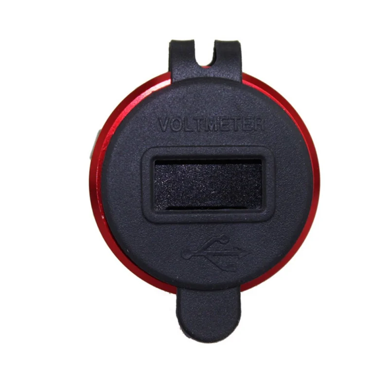 Алюминий 4.2A двойной порт USB зарядное устройство сетевой адаптер с светодиодный цифровой вольтметр для телефонов Ipad gps автомобиль Мото ATV RV