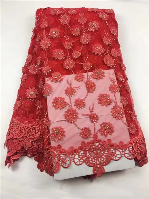 Кружевная ткань швейцарский шнур французский гипюр с камнями высокое качество