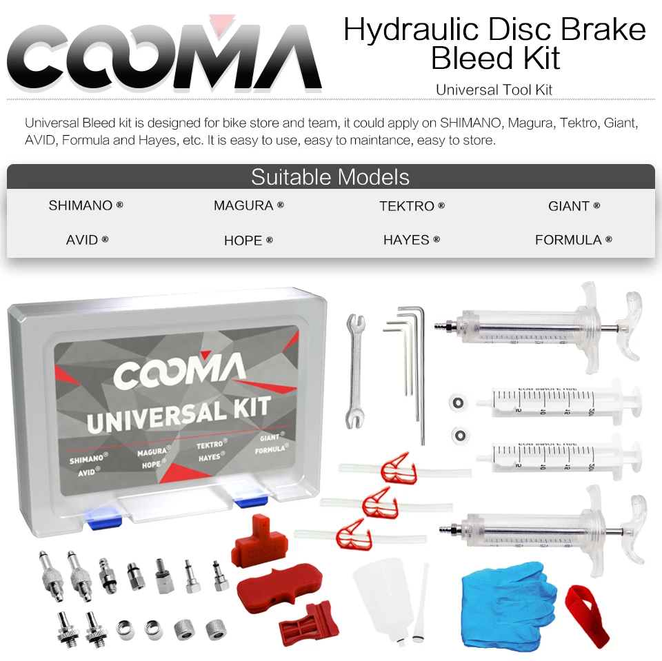 Комплект для слива гидравлического тормоза COOMA SHIMANO AVID Formula Hayes Magura Brake System Universal KIT