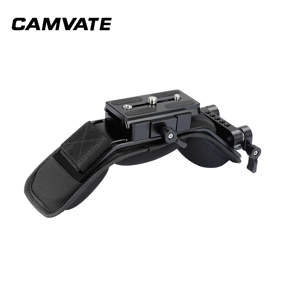 Крепление на плечо CAMVATE с быстроразъемной пластиной Manfrotto в сборе и двойной зажим