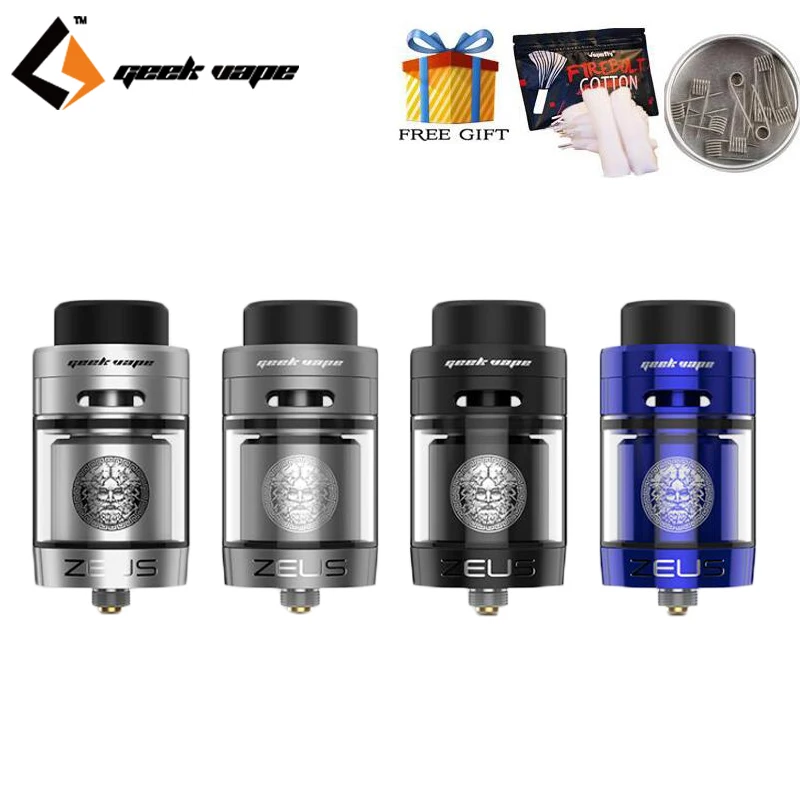 Оригинальная электронная сигарета Geekvape Zeus Dual RTA Tank 4 мл атомайзер с поддержкой