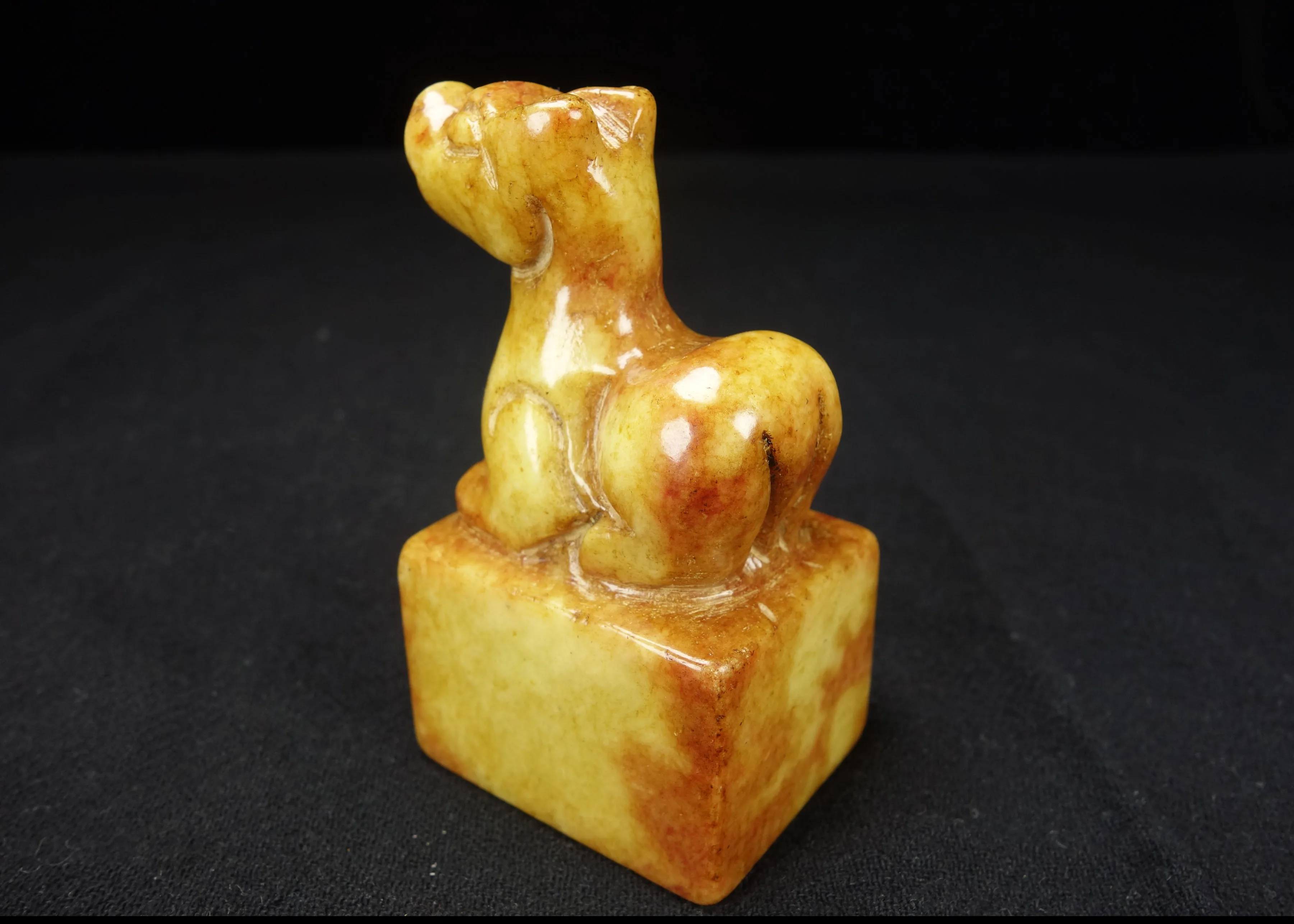 Китайский нефрит собака штамп древний камень ремесла уникальный средневековый