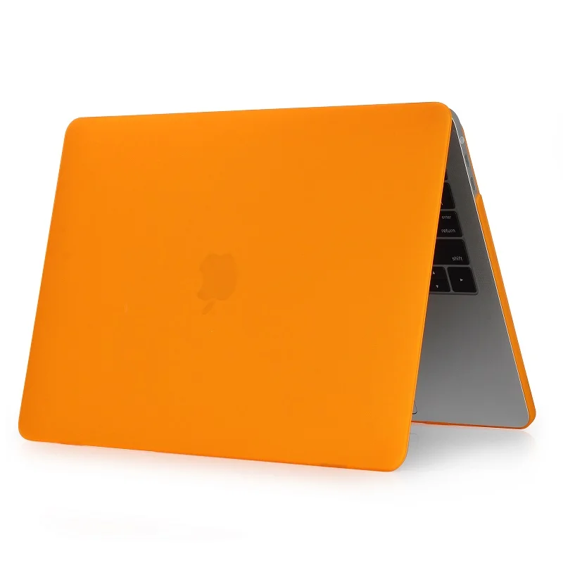 Матовая поверхность, Матовый Жесткий чехол-клавиатура для Apple Macbook Pro 13 дюймов с сенсорной панелью, Модель: A1706 A1989 - Цвет: Orange
