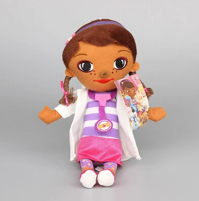 Doctor Girl 4 разных стиля Doc Mcstuffins Клиника плюшевая игрушка мягкая кукла для детей Brinquedo подарки на день рождения для девочек 26-32 см - Высота: Doctor Girl