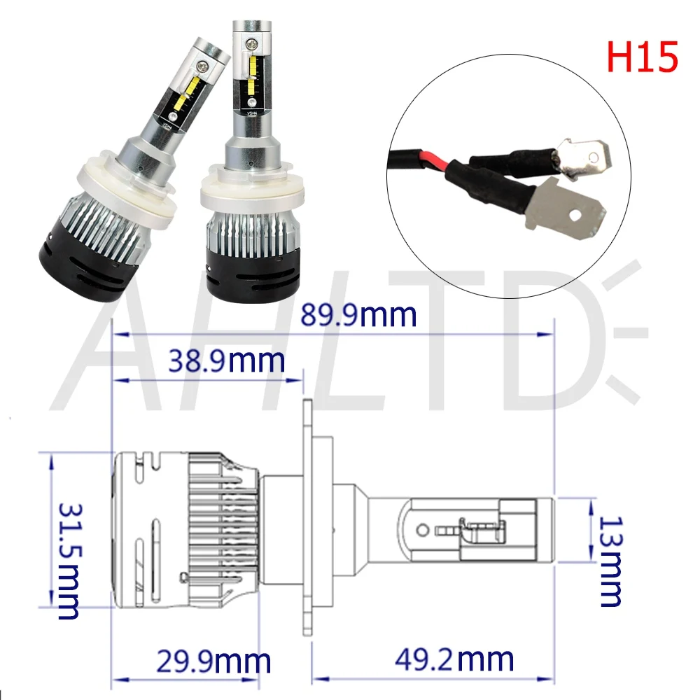 Светодиодные Автомобильные фары Противотуманные фары V5 D1 H1 H3 H4 H7 H8 H13 H15 HB3 HB4 72 Вт/заданная величина лампа авто Мобильная лампа Ford Explorer Автомобильные фары 12V 24V