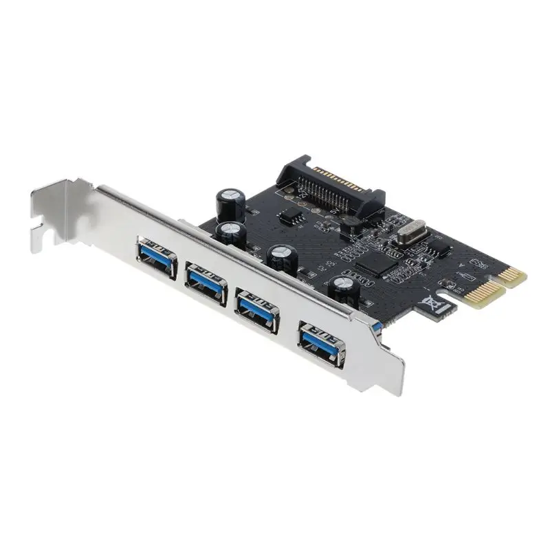 PCI E Express на USB 3 0 через чип интерфейс SATA 4 порта адаптер преобразователь карты для