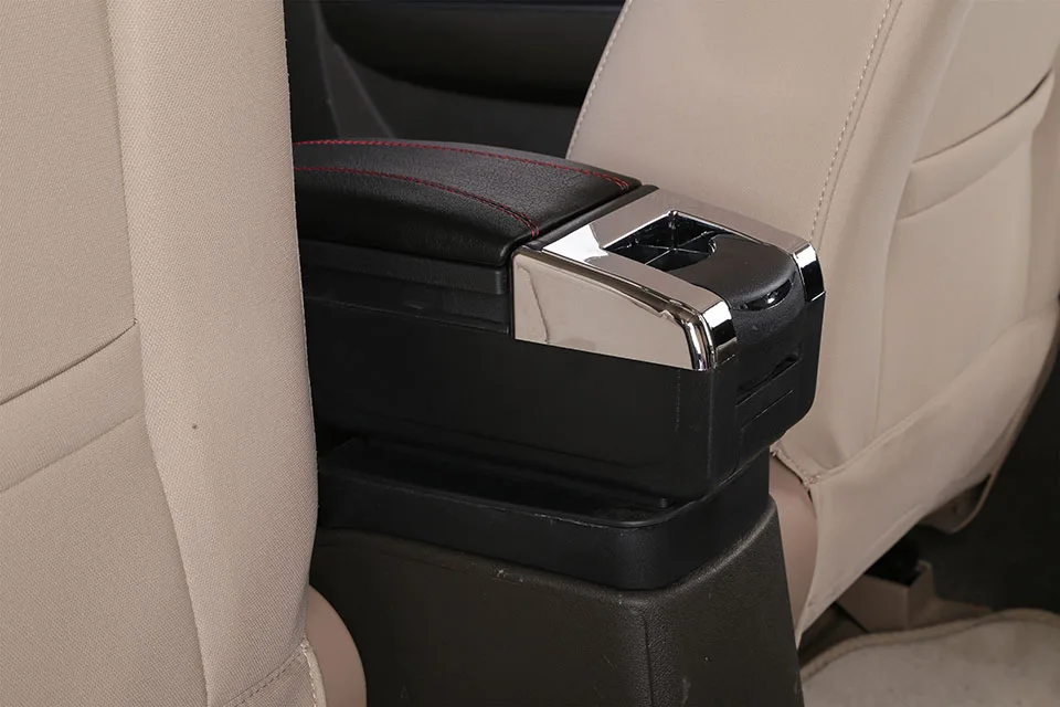 Для Volkswagen VW Tiguan I 2007- зарядка через usb повышается двойной слой центральный магазин содержание Подстаканник Пепельница аксессуары