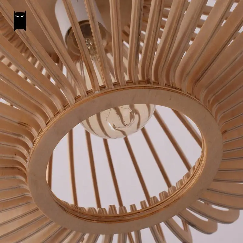 買取 木製ランタンランプシェードペンダント照明器具アジア和風吊り天井ランプavize Abajour Luminaria用学習室