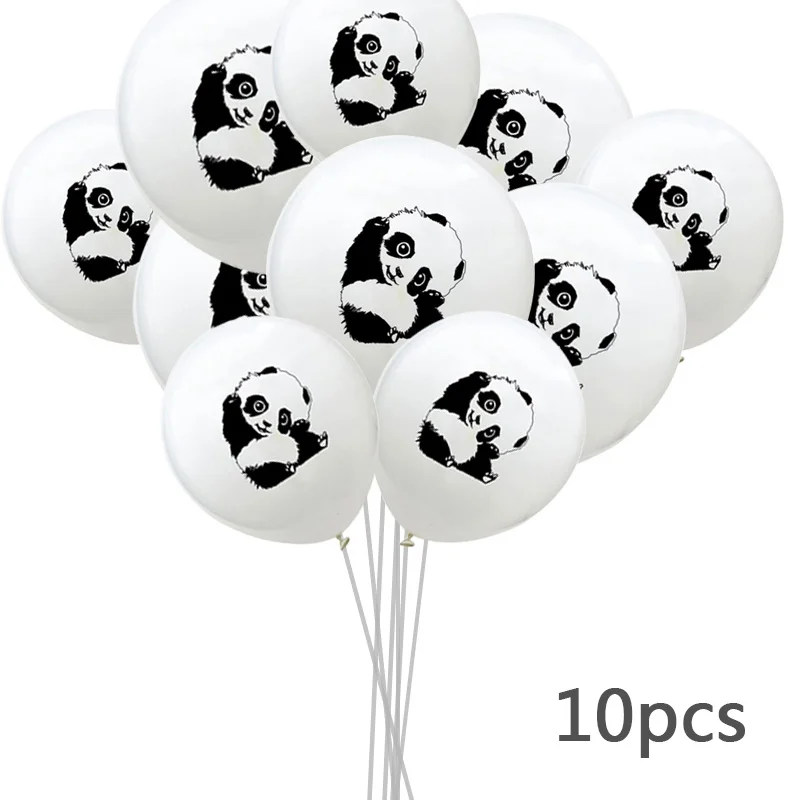 Cartoon panda Flag and Balloons Happy Birthday Cake Banner One year old Wedding Christmas for baby shower | Дом и сад