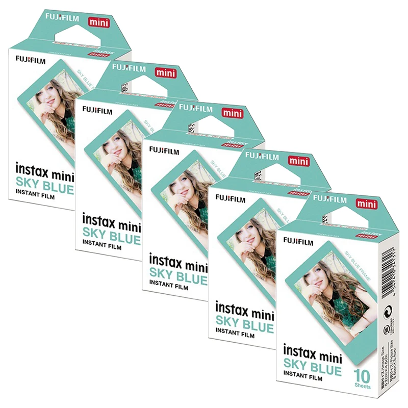 Пленка Fujifilm Instax Mini Sky Blue Instant 50 для Fuji 7s 8 + 9 25 50s 70 90 300 SP-1 2 принтера | Электроника