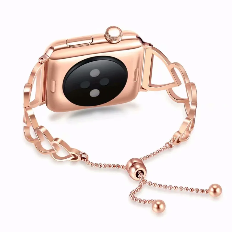 40 мм 44 ремешок для часов Love Style Apple Watch 4 Женская Пряжка 38 42 браслета i 1 2 3 в подарок