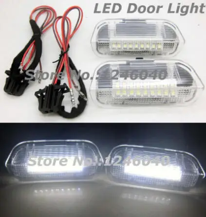 Светодиодный дверной светильник 2 шт. для Porsche Cayenne 2011 ~ 958 Skoda Superb 08 Seat Alhambra ~|door lights