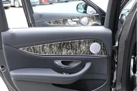 Marble Color For Mercedes Benz E Class W213 ABS Chrome Interior Car Door Decorative Panel Cover Trims Auto Accessories 4pcs
