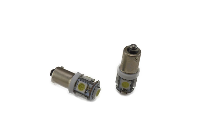 10 шт. BA9S 5 SMD 5050 LED автомобильные лампы для фар DC 12 В белый T4W 64111 182 1445 автомобильная