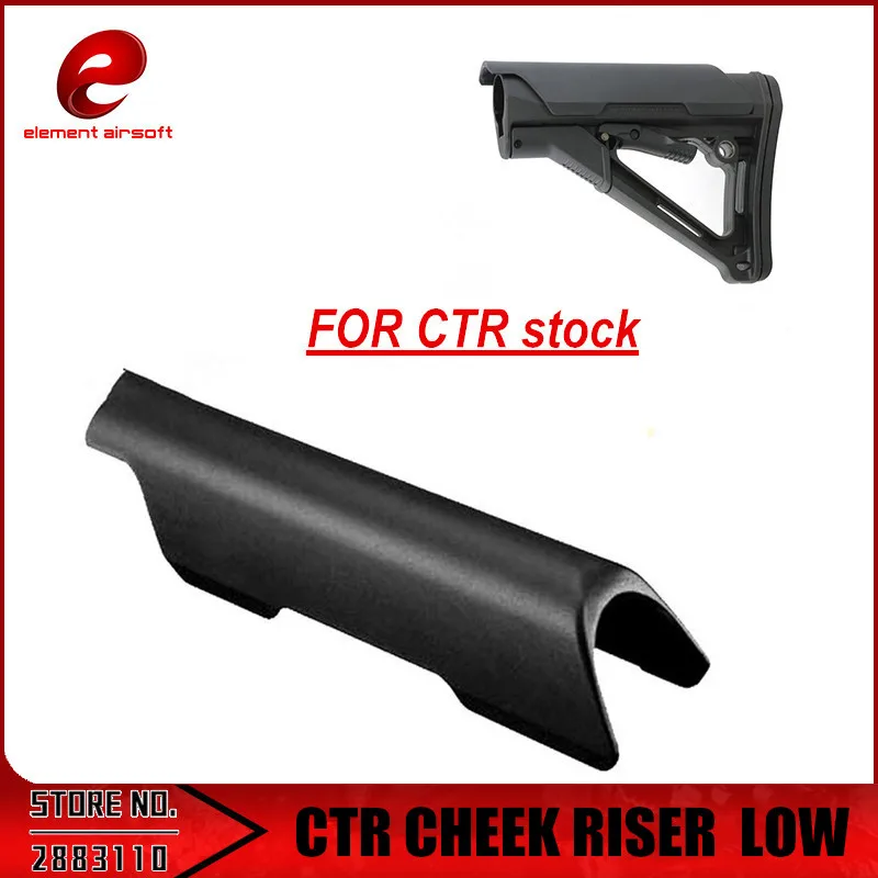 

Element MAG PUL Industry Cheek Riser Accessory Low Style For Use on Non AR/M4 Application Cheek Riser CTRL eM OE EX052 Hunting