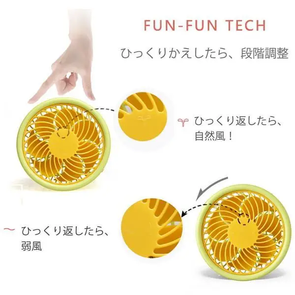 Новый мини-круглый портативный вентилятор охлаждения USB в форме фрукта с