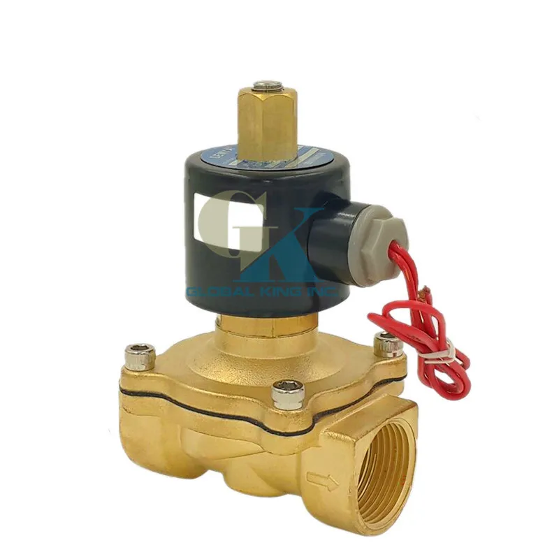 220 В AC G1/8 &quotN/O латунь Электрический электромагнитный Клапан вода газ воздух