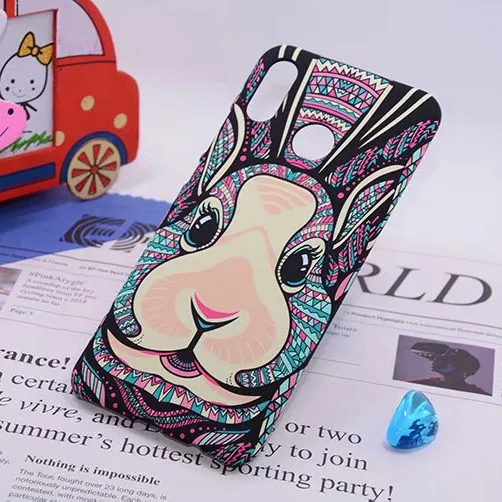 Glow in the Dark Elephant PC Cases for Huawei P9 P8 Lite 2017 Lion Tiger wolf Matte Covers Capa P10 P20 Lite/P20 Pro |