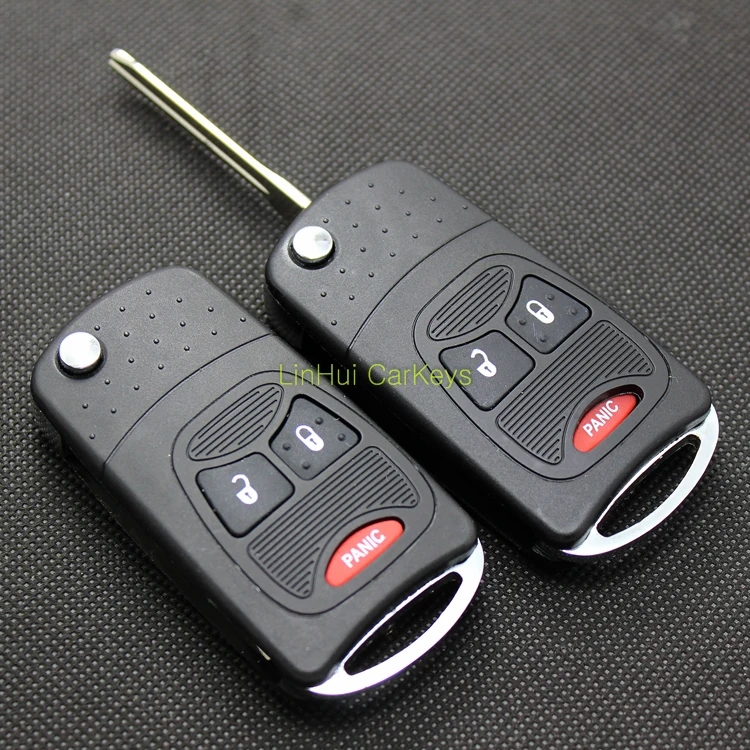 PINECONE для CHRYSLER 300C SEBRING JEEP WRANGLER Корпус ключа с компасом 2 + 1 кнопками необработанное