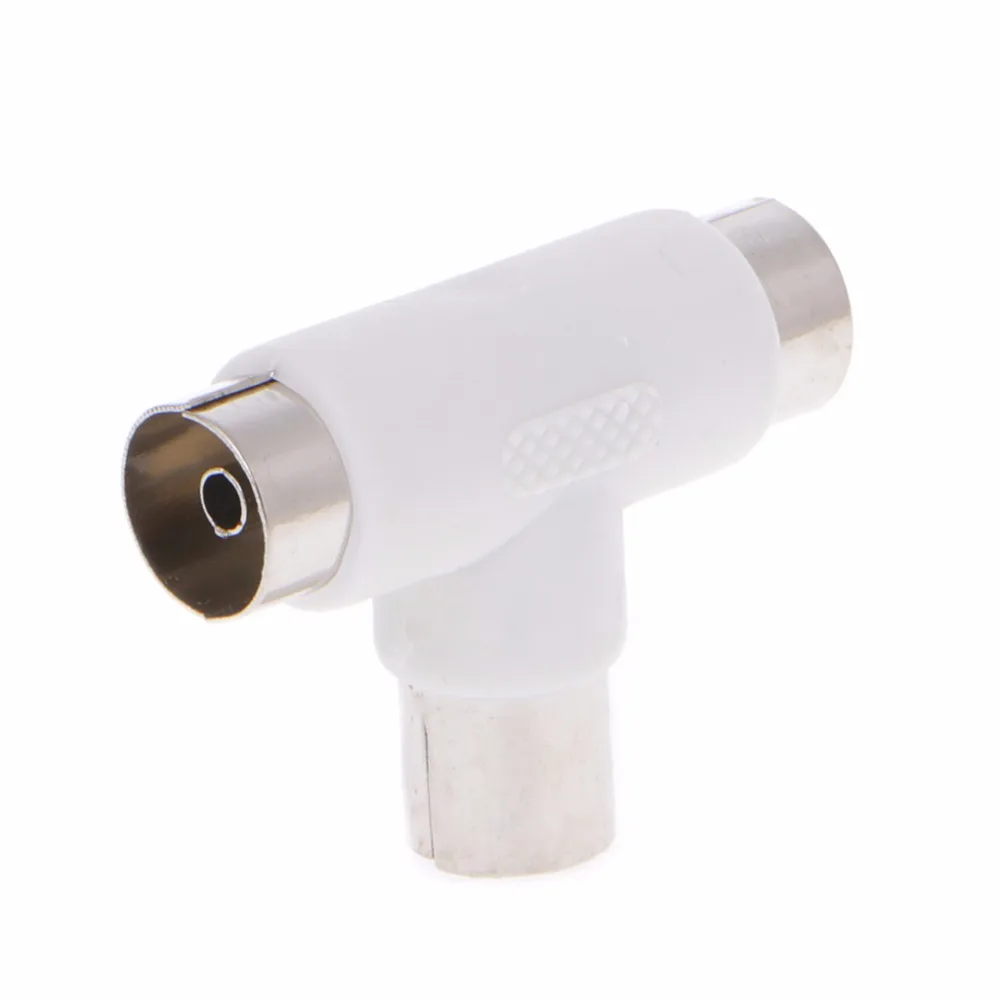 2 сторонний ТВ Сплиттер антенный коаксиальный кабель переходник папа