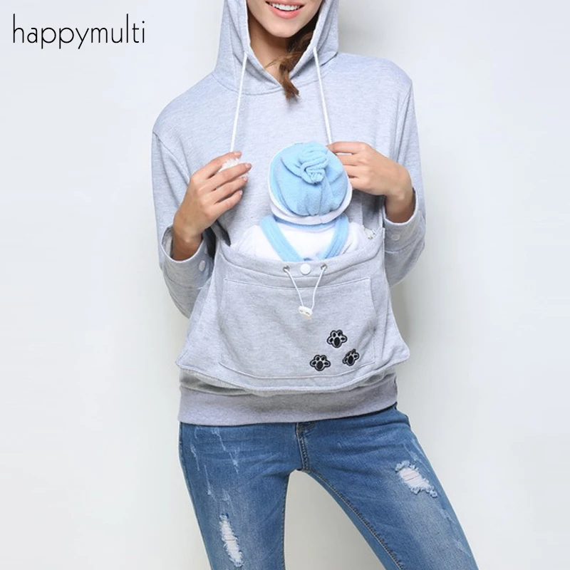 Happymulti осенние женские пуловеры с капюшоном Harajuku Повседневные длинными рукавами