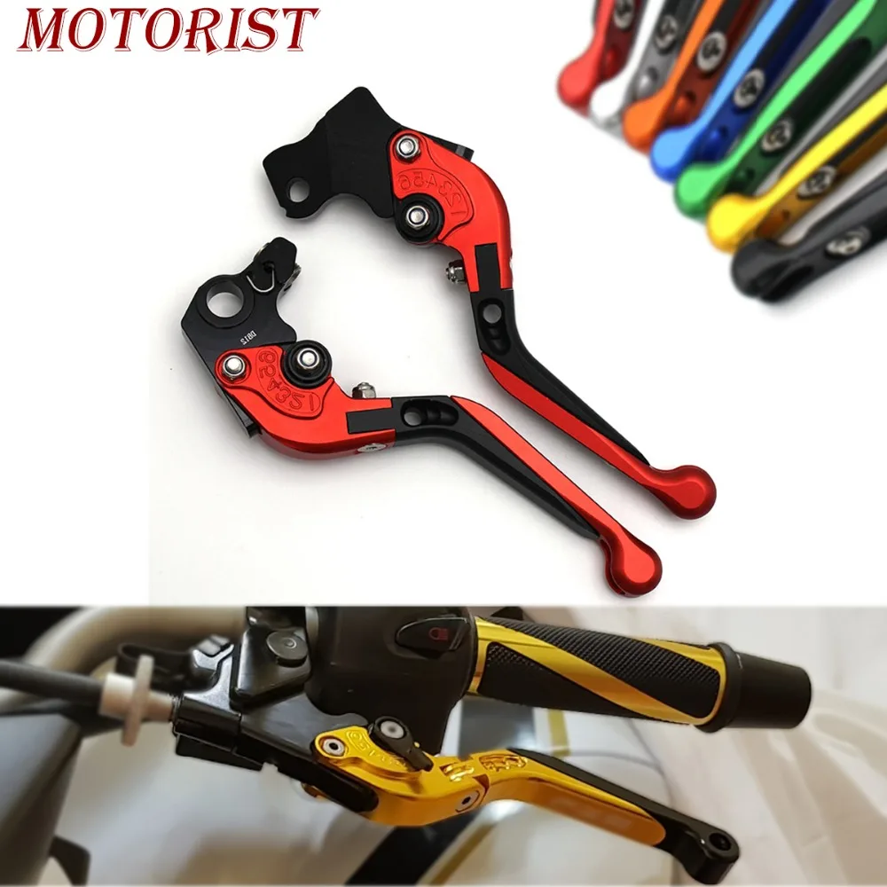 

motorist High Quality Motorcycle Adjustable Folding Extendable Brake Clutch Lever For YAMAHA XMAX 300 2017-2018 with logo