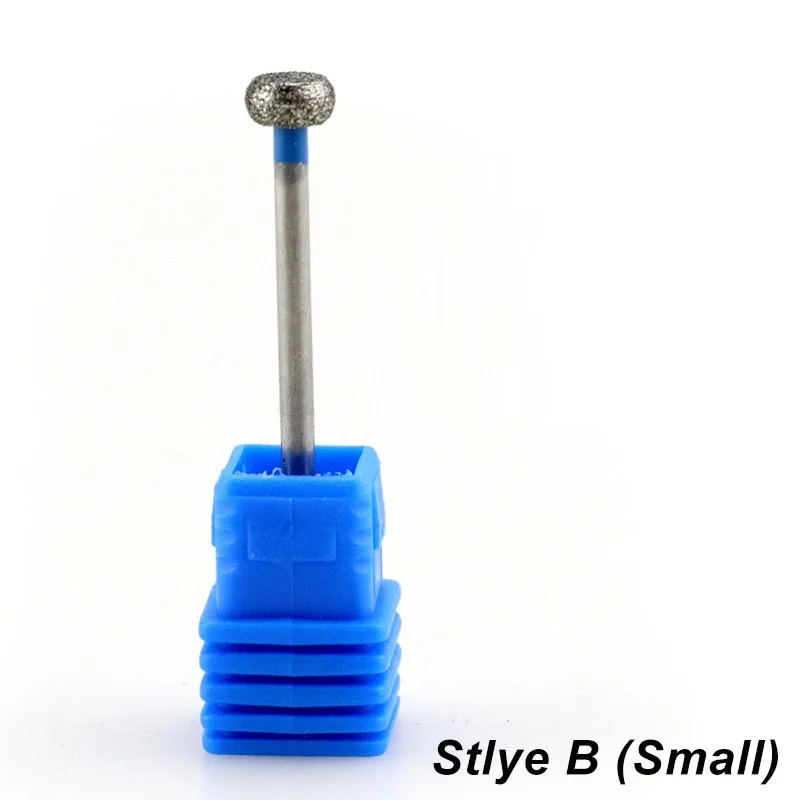 2pcs(small) BNG 2 шт./лот сверло для ногтей твердосплавное роторное для чистки кутикулы для электрического маникюра и педикюра круглое алмазное сверло для ногтей - Цвет: 2pcs(small)