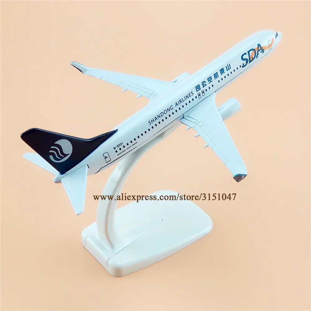 Модель самолета ShanDong Airlines B737 из металлического сплава модель Шаньдун Боинг 737