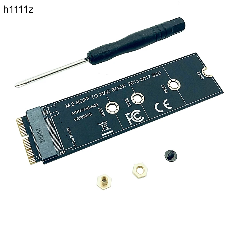 Карта адаптера M key M.2 NGFF PCIe AHCI SSD для MACBOOK Air 2013 2014 2015 2017 A1465 A1466 Pro A1398 A1502 A1419 2230 2280