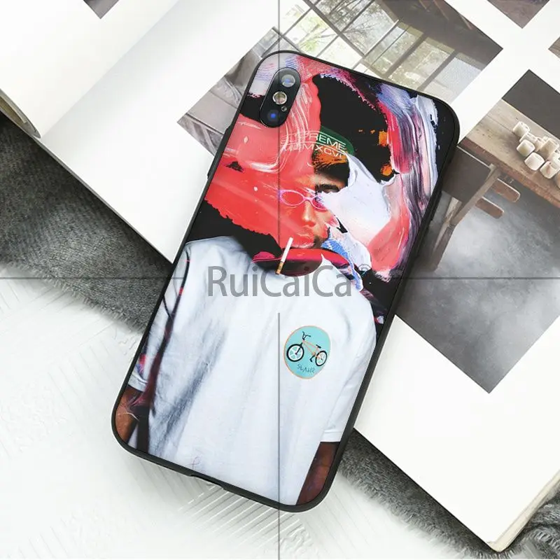 Ruicaica tyler the creator RAP мягкий силиконовый черный чехол для телефона iPhone X XS MAX 6 6s 7 7plus 8