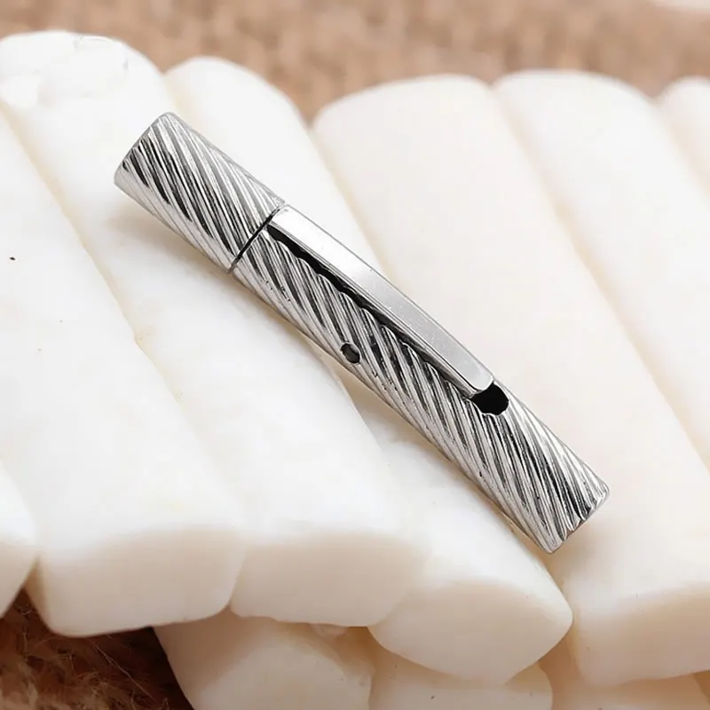 Застежка из нержавеющей стали для кожаного шнура коннектор браслета