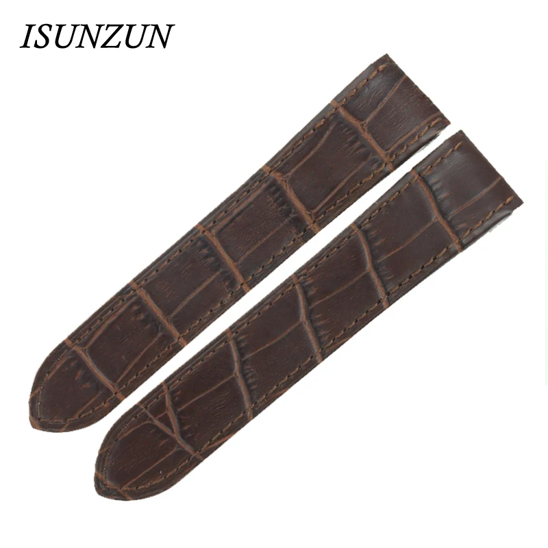 Мужские часы ISUNZUN 20 см 23 ремешок для часов Картье Santos100 из натуральной кожи
