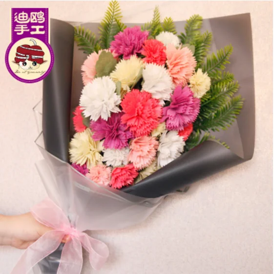 Emulation flower bouquet Felt kit Non-woven cloth Craft DIY Sewing set Handwork Material needlework supplies | Дом и сад