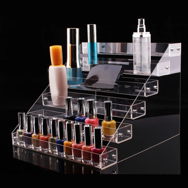 Стойка акриловая многофункциональная для хранения лака ногтей 6 уровней большая