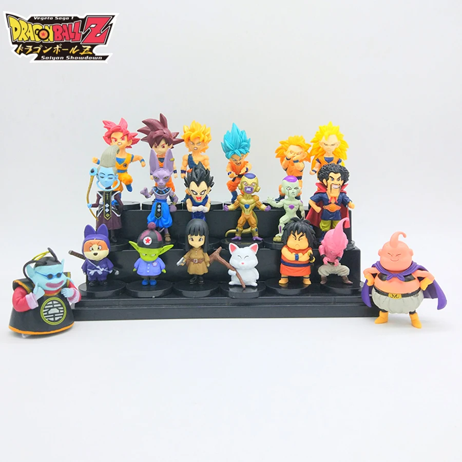 9 см X 3 20 стиль случайный Жемчуг дракона Z мини сайан вежета Gohan Dragon Ball фигурка