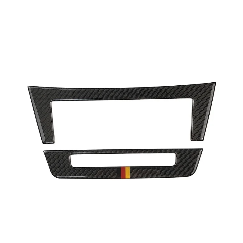 Carbon Fiber car accessories Central Control CD Plane sticker For mercedes benz W204 C Class 2010-2013 styling | Автомобили и