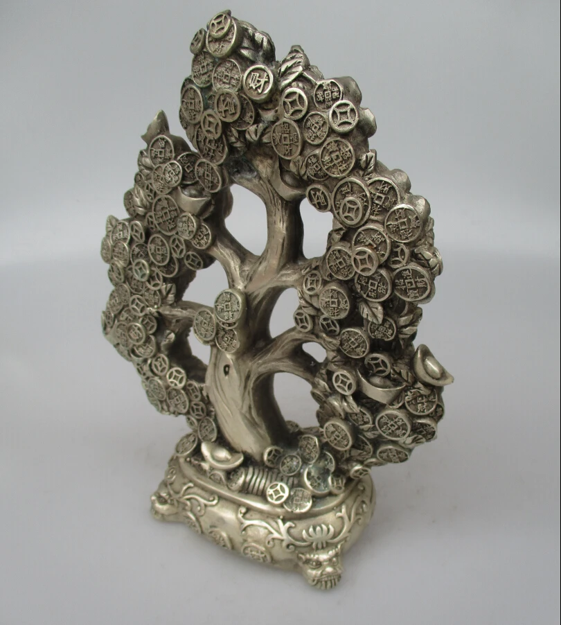 Коллекционная декорированная старинная ручная работа тибетская Серебряная