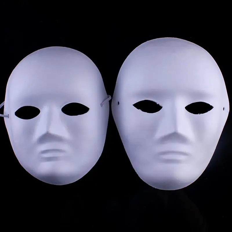 12PCS Party Masks Creative DIY Blank Painting White Masquerade For Costume | Дом и сад