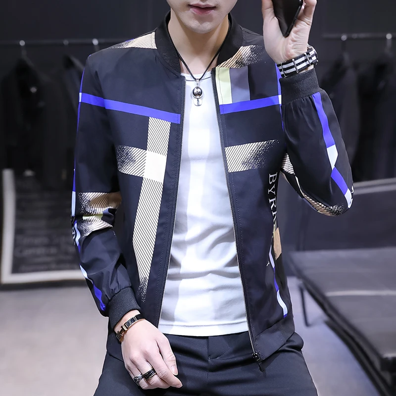 2019 Весна и лето Горячая Распродажа Новая Мода Тренд Мужская Печать цвет молния