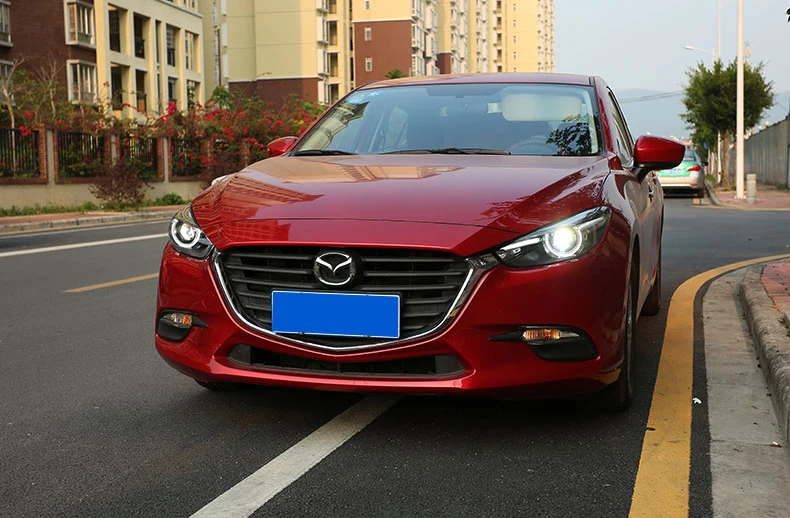 Светодиодный головной фонарь для MAZDA 3 Axela фары в сборе Би ксеноновые линзы
