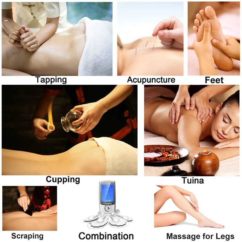 16 режимов перезаряжаемая машина массажер режимы портативный Акупунктура Электрический Терапевтический массажер для тела для спины шеи ноги