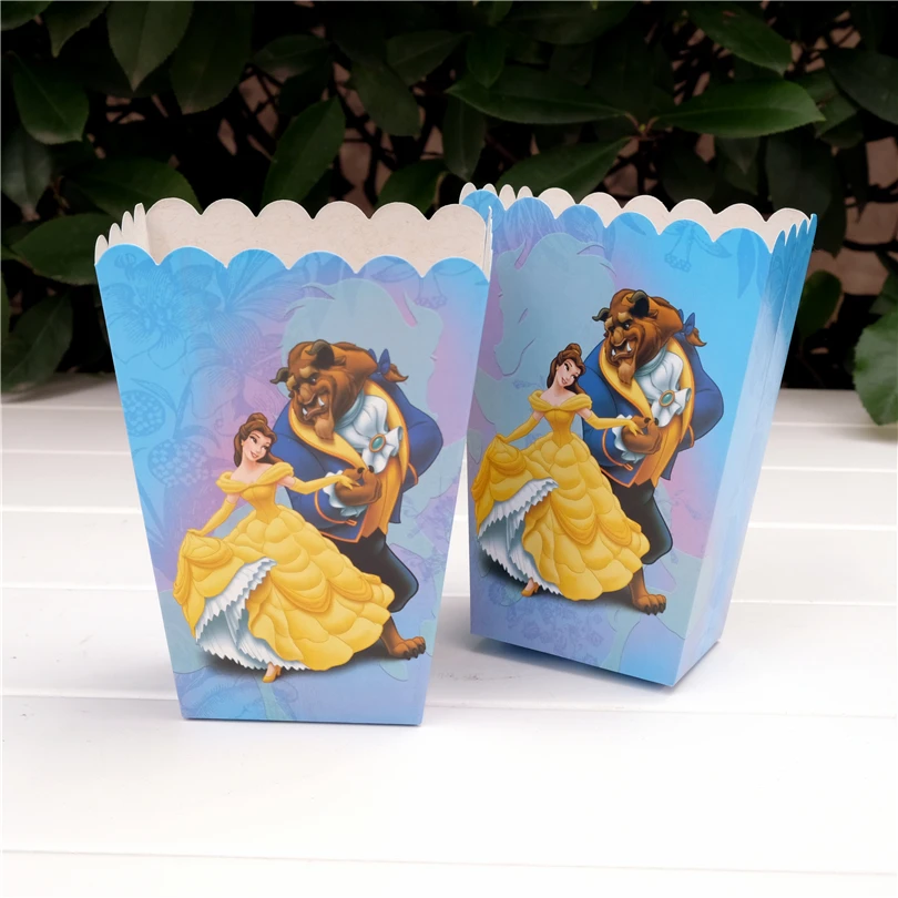 6 шт./лот красота и с рисунком из мультфильма Красавица Чудовище &quotПринцесса