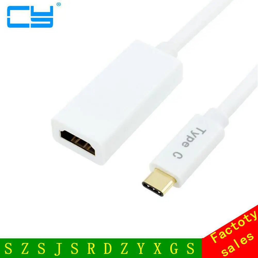 

Кабель-адаптер USB 3,1 Type C к HDMI поддерживает UHD 4K HDTV для Macbook 12in 2015 и Google Chromebook Pixel