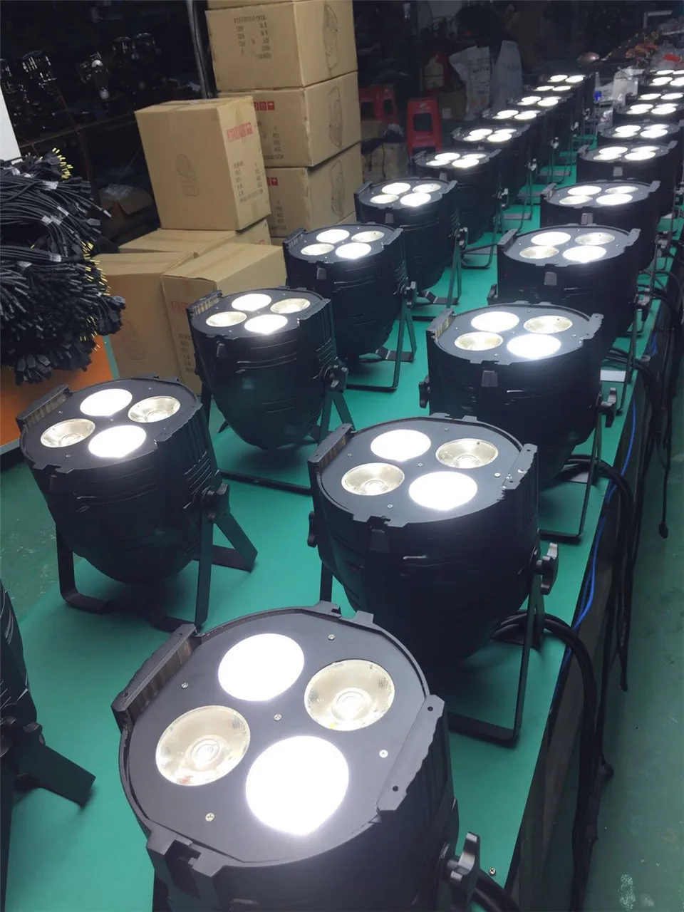 4x50 Вт Par Led COB теплый белый холодный Светодиодный прожектор DJ светильник 4/8 DMX канал